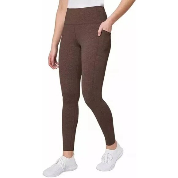 NWOT Mondetta Women's S Performance Luxury Pannel Rib Leggings Side Pockets - Picture 1 of 8